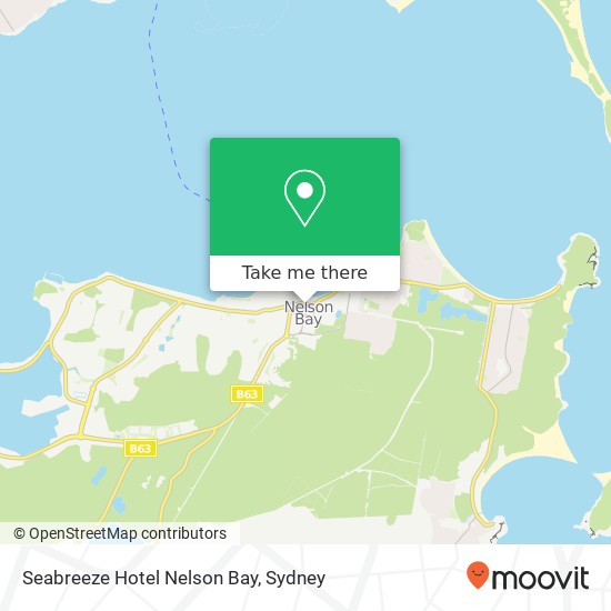 Mapa Seabreeze Hotel Nelson Bay