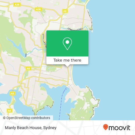 Manly Beach House map