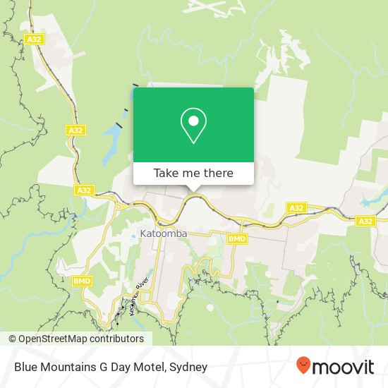 Mapa Blue Mountains G Day Motel