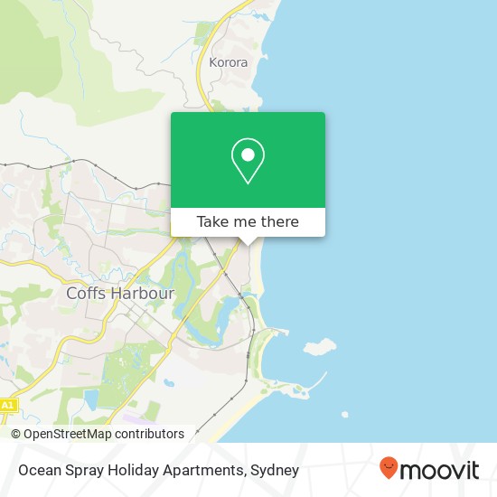 Ocean Spray Holiday Apartments map