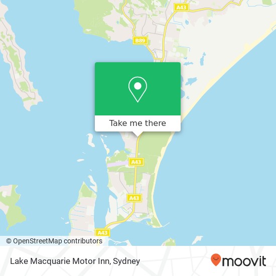 Lake Macquarie Motor Inn map