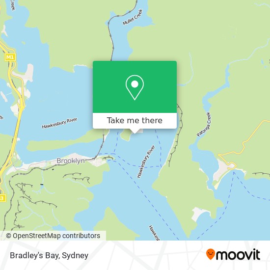 Mapa Bradley's Bay