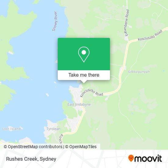 Rushes Creek map