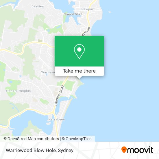 Warriewood Blow Hole map