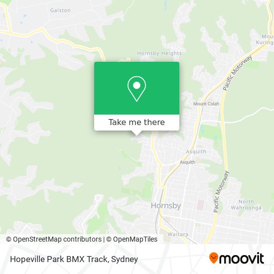 Mapa Hopeville Park BMX Track