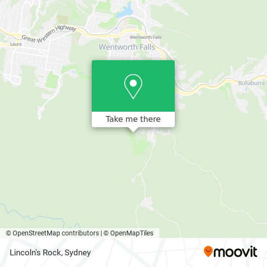Lincoln's Rock map