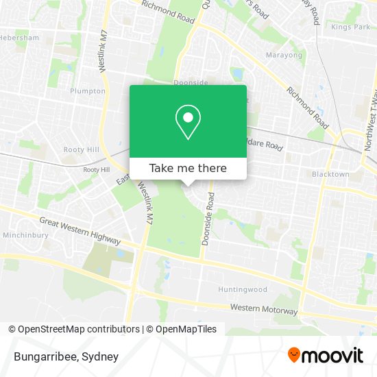 Bungarribee map