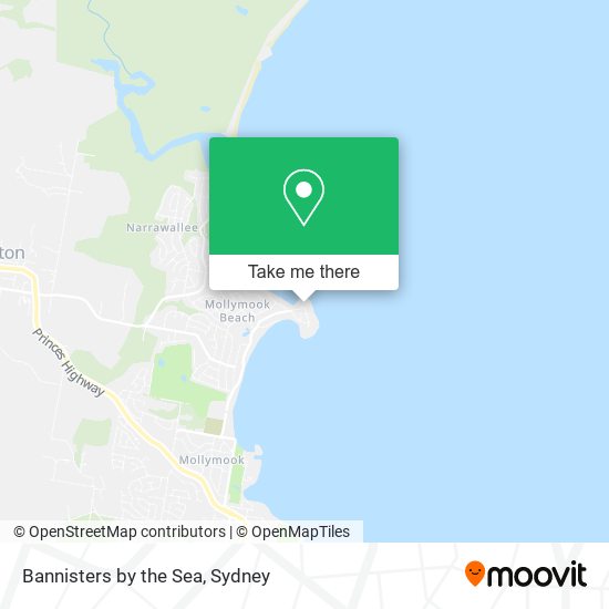 Bannisters by the Sea map