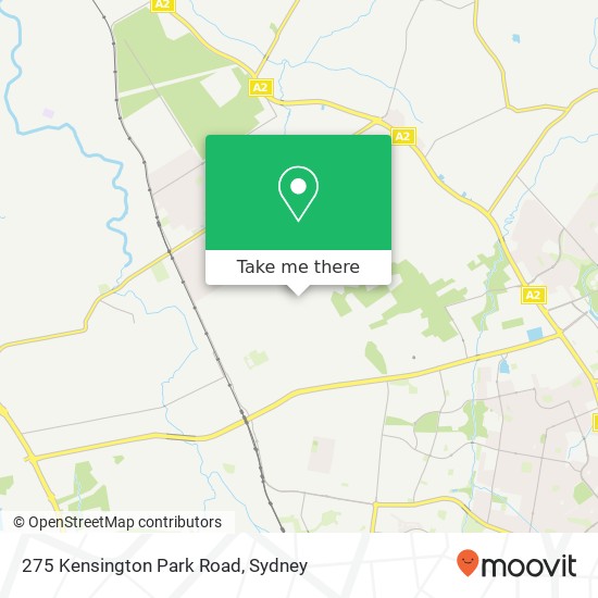 Mapa 275 Kensington Park Road