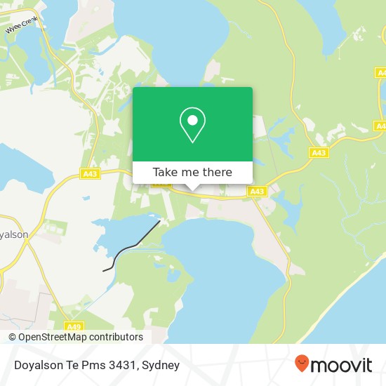 Doyalson Te Pms 3431 map