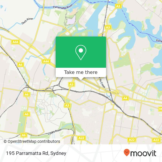 195 Parramatta Rd map