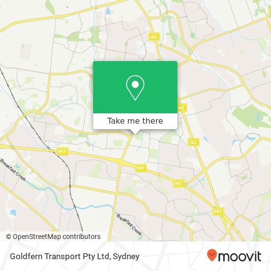 Goldfern Transport Pty Ltd map