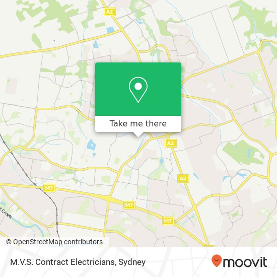 M.V.S. Contract Electricians map