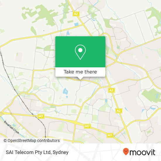 SAI Telecom Pty Ltd map