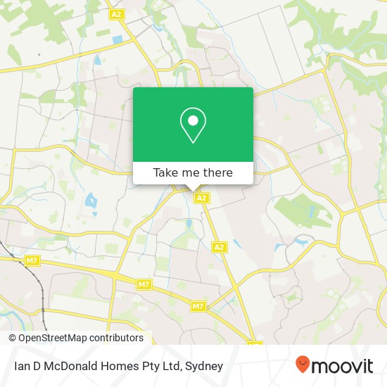 Ian D McDonald Homes Pty Ltd map