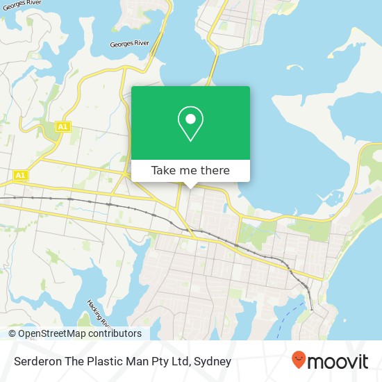 Serderon The Plastic Man Pty Ltd map