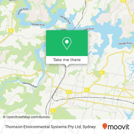 Thomson Environmental Systems Pty Ltd map