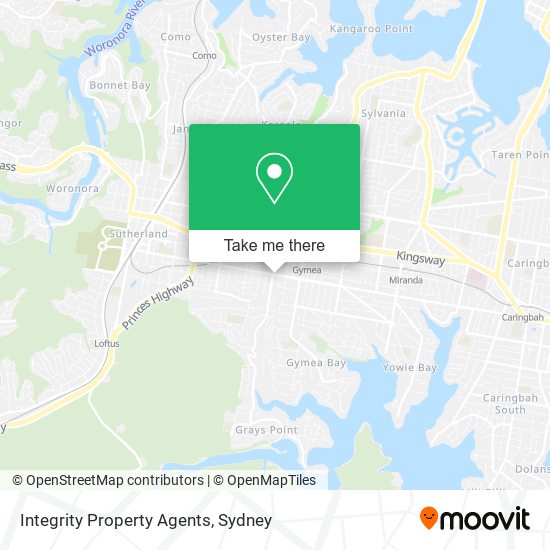Integrity Property Agents map