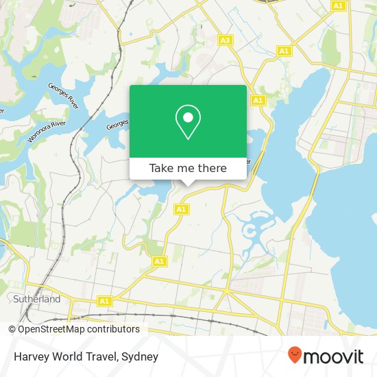 Harvey World Travel map