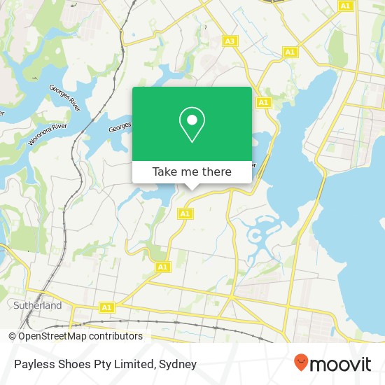Payless Shoes Pty Limited map