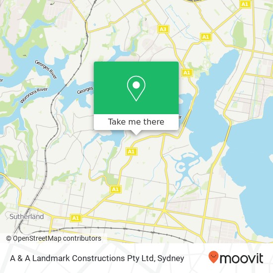 A & A Landmark Constructions Pty Ltd map