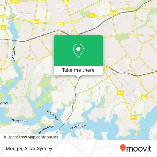 Monger, Allan map