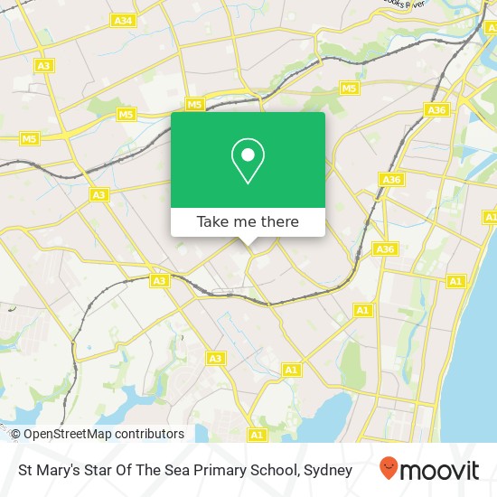 St Mary's Star Of The Sea Primary School map