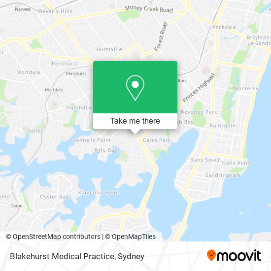 Mapa Blakehurst Medical Practice