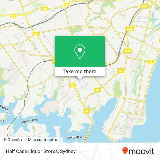 Half Case Liquor Stores map