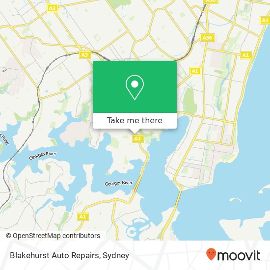 Blakehurst Auto Repairs map