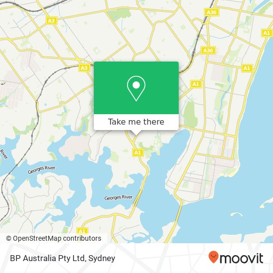 Mapa BP Australia Pty Ltd