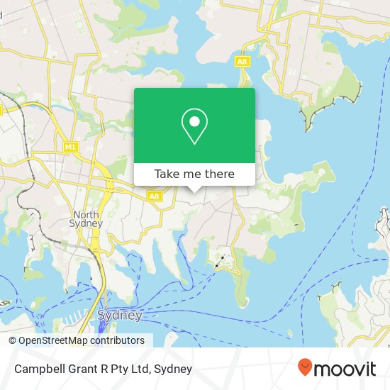 Mapa Campbell Grant R Pty Ltd
