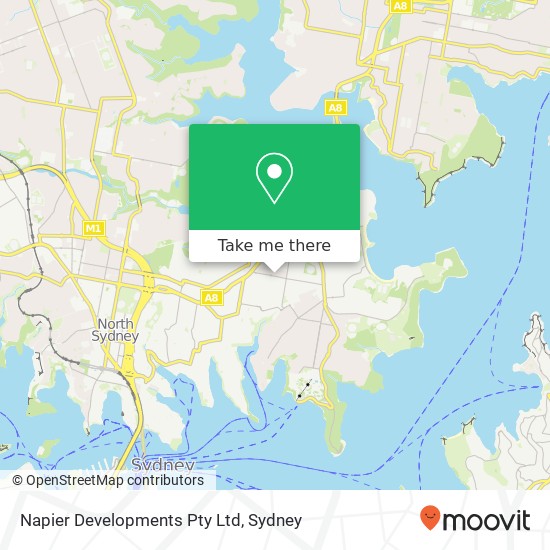 Napier Developments Pty Ltd map