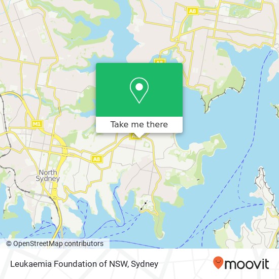 Leukaemia Foundation of NSW map