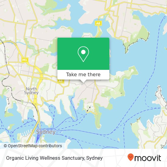 Organic Living Wellness Sanctuary map