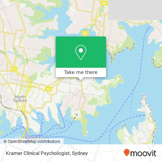 Kramer Clinical Psychologist map