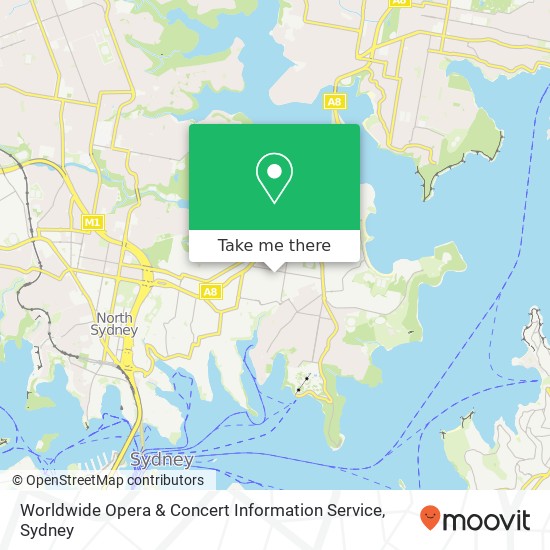 Worldwide Opera & Concert Information Service map