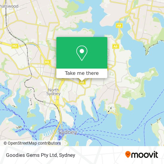 Goodies Gems Pty Ltd map
