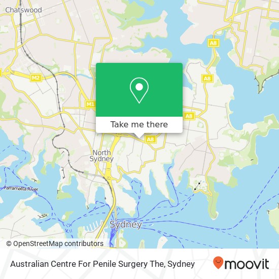 Australian Centre For Penile Surgery The map