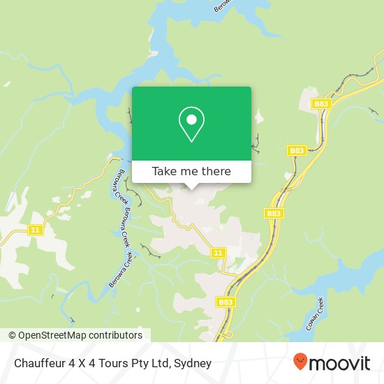 Chauffeur 4 X 4 Tours Pty Ltd map