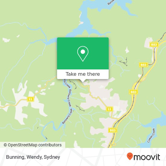 Bunning, Wendy map