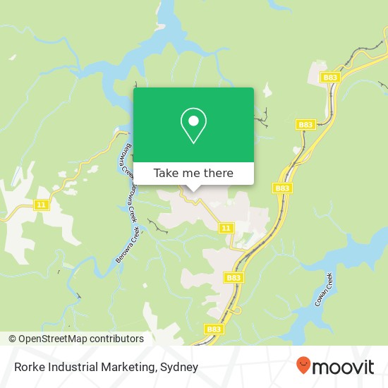 Mapa Rorke Industrial Marketing