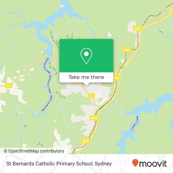 Mapa St Bernards Catholic Primary School