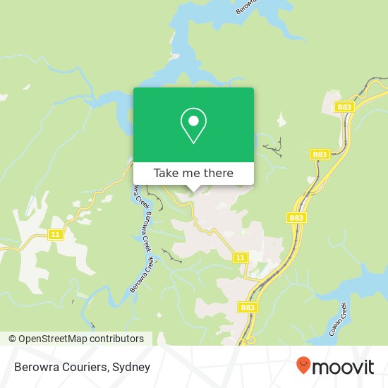 Berowra Couriers map