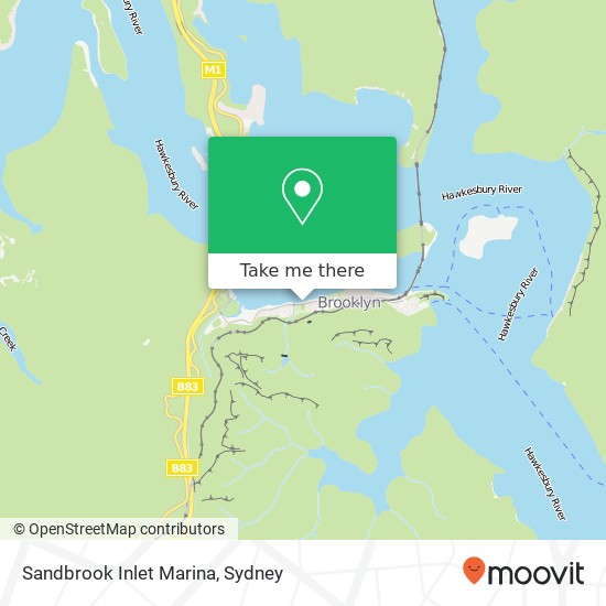 Mapa Sandbrook Inlet Marina