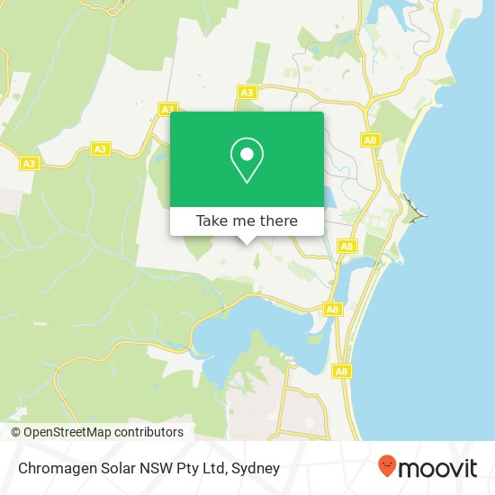 Mapa Chromagen Solar NSW Pty Ltd