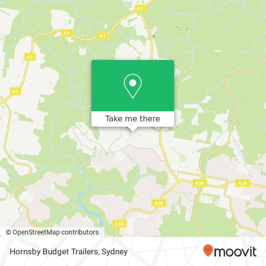Hornsby Budget Trailers map
