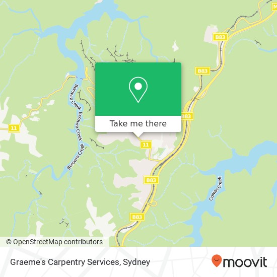 Graeme's Carpentry Services map