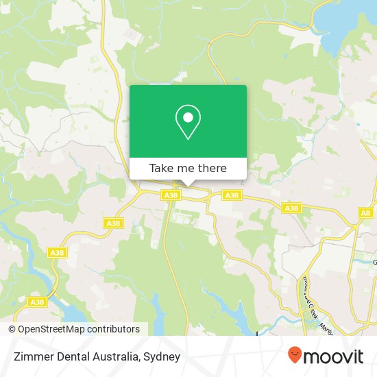 Zimmer Dental Australia map
