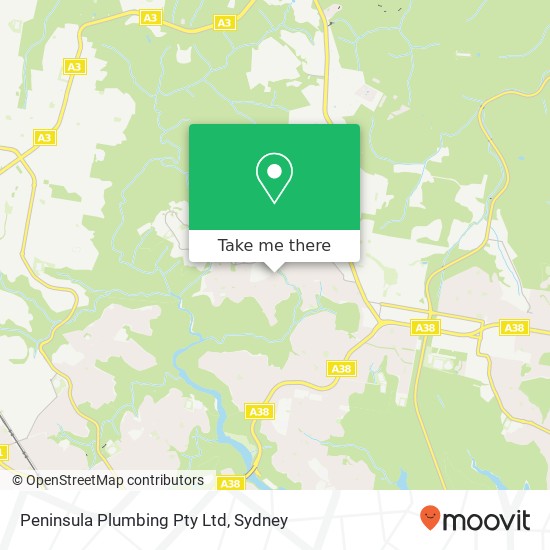 Peninsula Plumbing Pty Ltd map